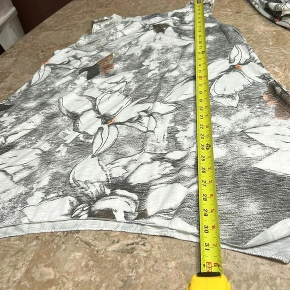 Vintage beach cover,NWT women SM -LG Handkerchief hem,sleeveless,boat neck,wood - Picture 10 of 12